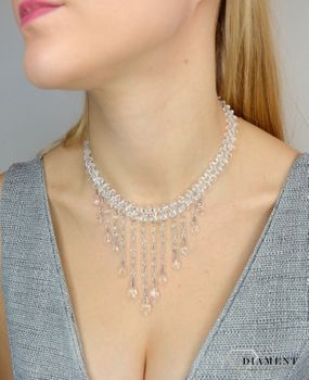 Naszyjnik z Kryształami Swarovskiego  NR 480 wykonana ze srebra próby 925 oraz ekskluzywnych kryształów Swarovski®  (2).JPG
